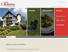 Tablet Screenshot of pension-schuette.de